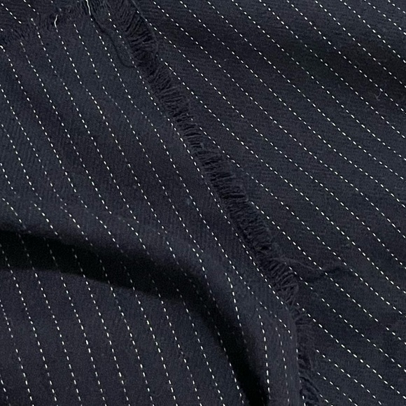 One Fine Day Wool Navy Blue Pinstriped skirt - Picture 3 of 5